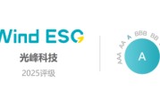 两人合盘光峰科技再获Wind ESG A级评级 创新驱动绿色科技典范